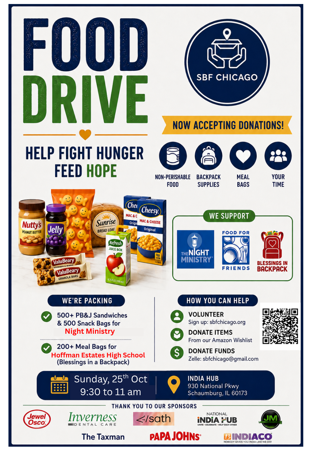 October 25 Chicago Food Packing Event